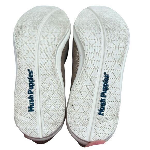 Hush Puppies The Body Shoe Ballet Flats Womens 7.5W Gold Shimmer Round Toe - Picture 9 of 9